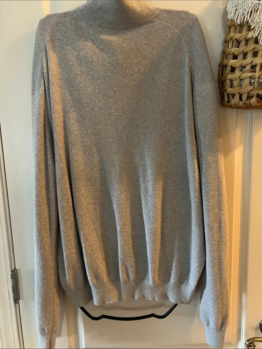 Vintage Polo by Ralph Lauren Light Heather Gray Knit Polo Shirt Sz XL